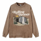 The Stone Was Rolled Away Christian Washed Long Sleeve T-Shirt