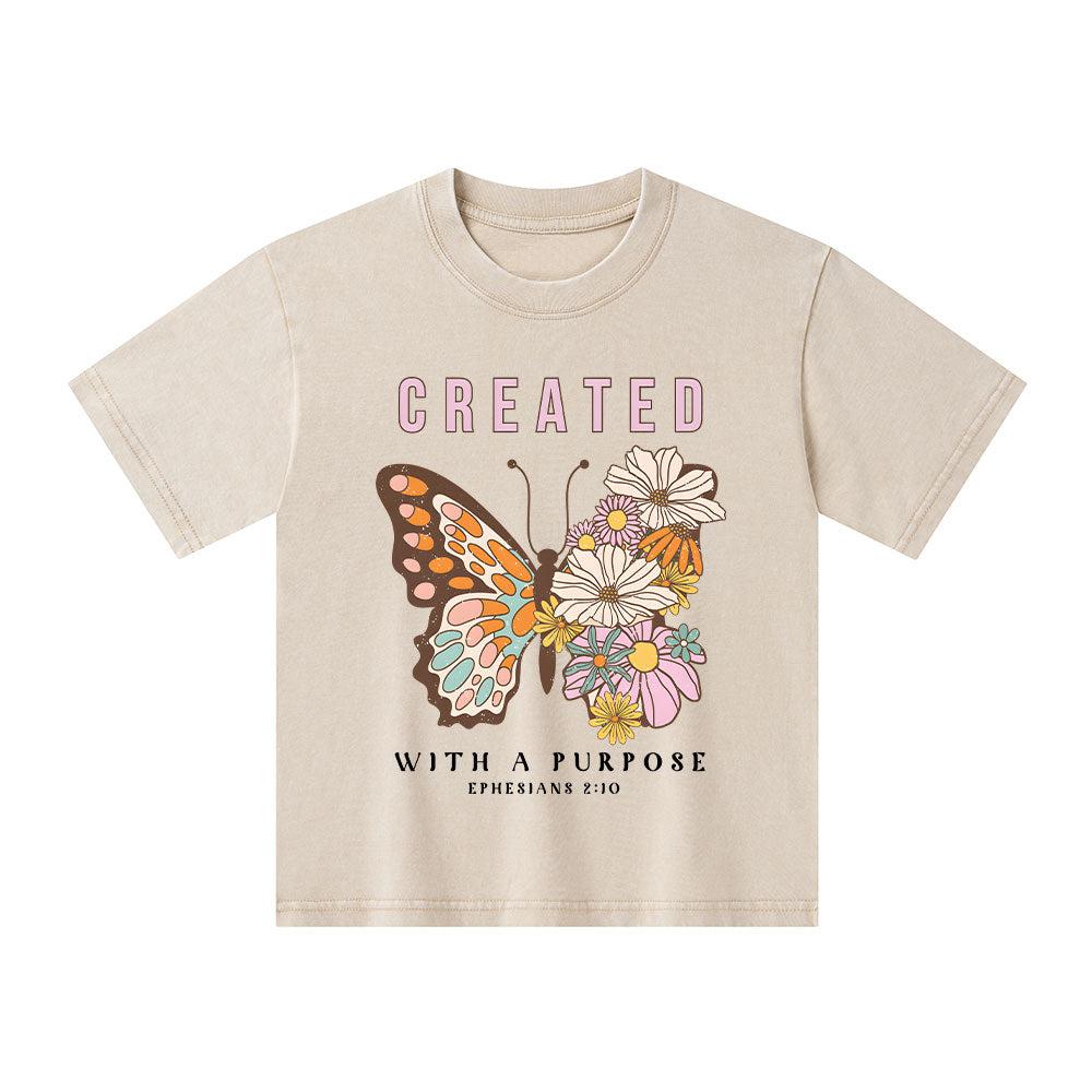Created With A Purpose Kid Washed T-Shirt