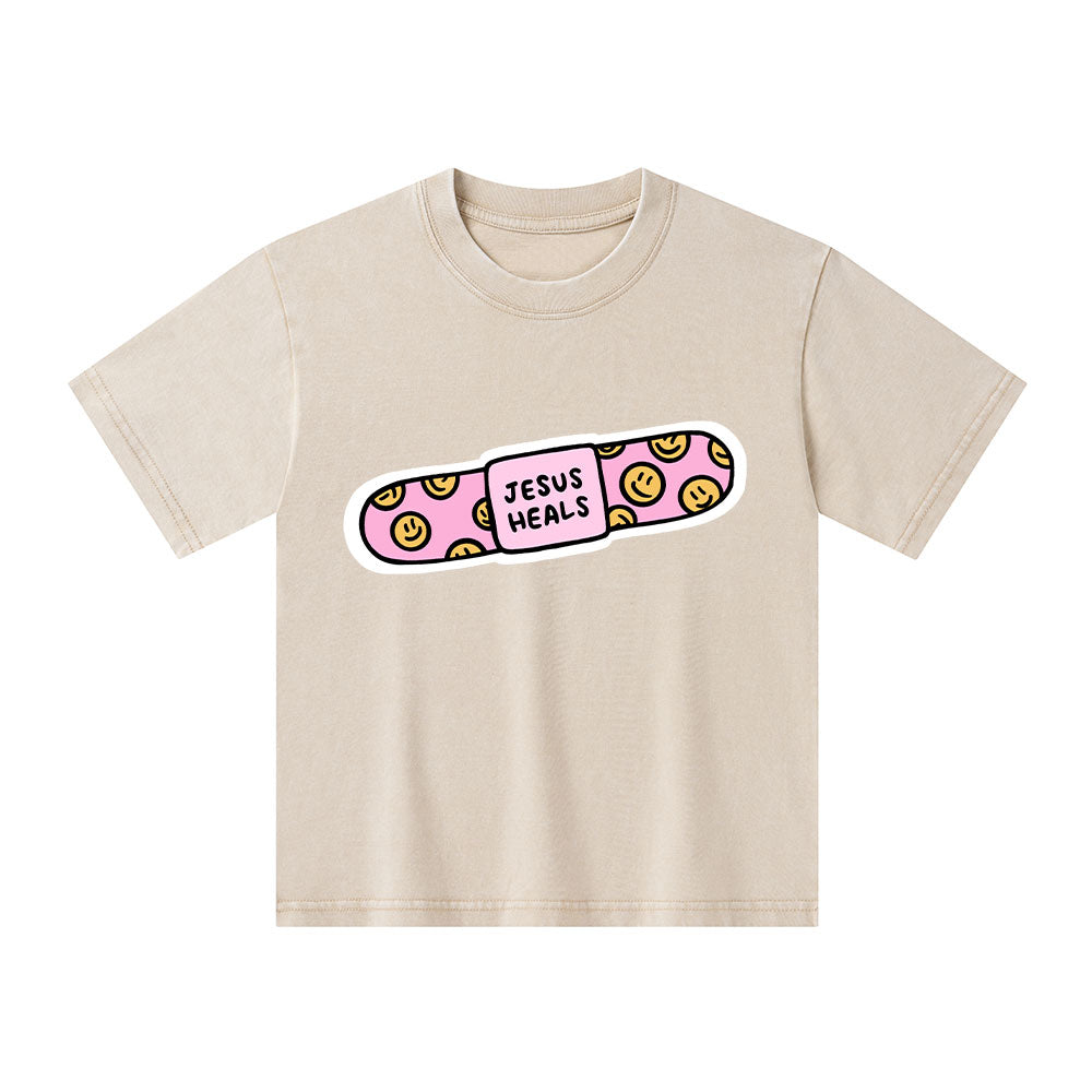 Jesus Heals Kid Washed T-Shirt