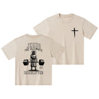 Jesus The Ultimate Deadlifter Christian Washed Kid T-Shirt
