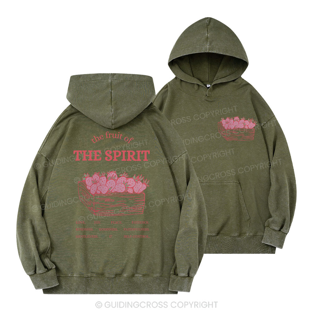The Fruit Of The Spirit Christian Washed Hoodie