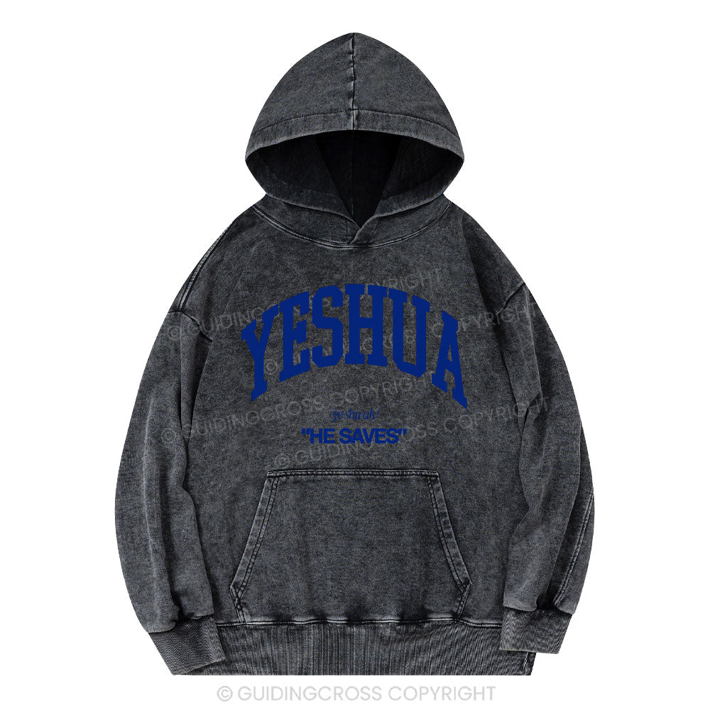 YESHUA Christian Washed Hoodie