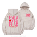 Faith Over Fear Christian Washed Hoodie