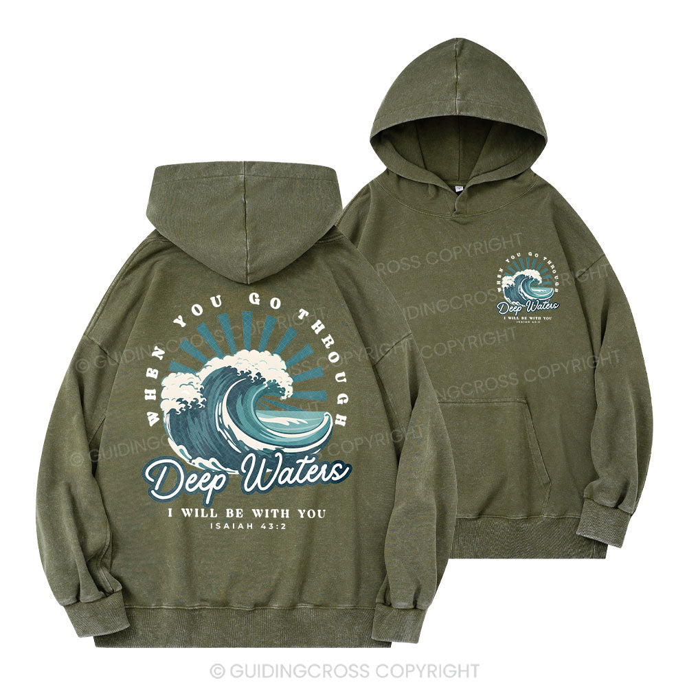 Deep Water Christian Washed Hoodie