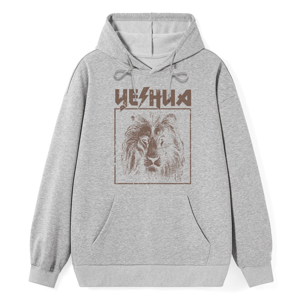 Retro Lion Yeshua Classic Christian Hoodie