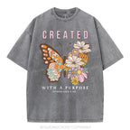 Created With A Purpose Christian Washed T-Shirt