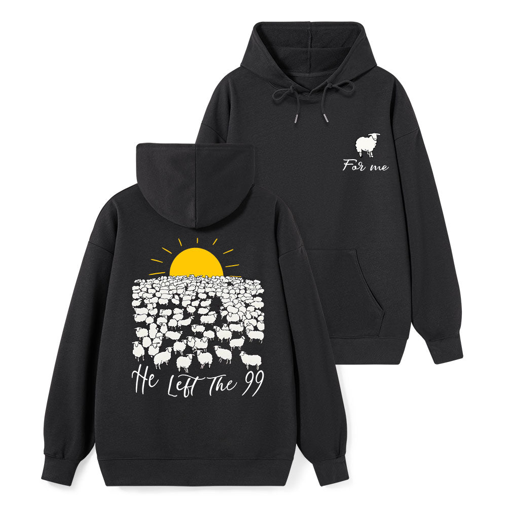 He Left The 99 Classic Christian Hoodie