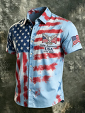 Men'S 250Th Anniversary Celebration Commemorative Printed Short Sleeve Shirt