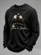 Men'S Jackie&Shadow Printed Casual Waffle Top