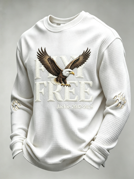 Men'S Fly Free Jackie Print Casual Sweatshirt