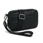 Statshy ¨C Woven Leather Crossbody Wallet