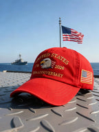 Men'S Casual Fashion American 250Th Anniversary Print Baseball Cap