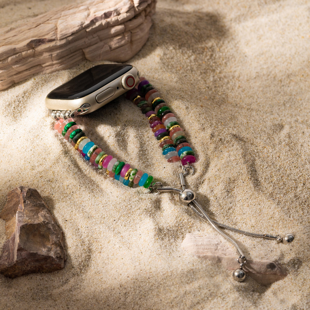 Rainbow Natural Stone Watch Band for Apple Watch