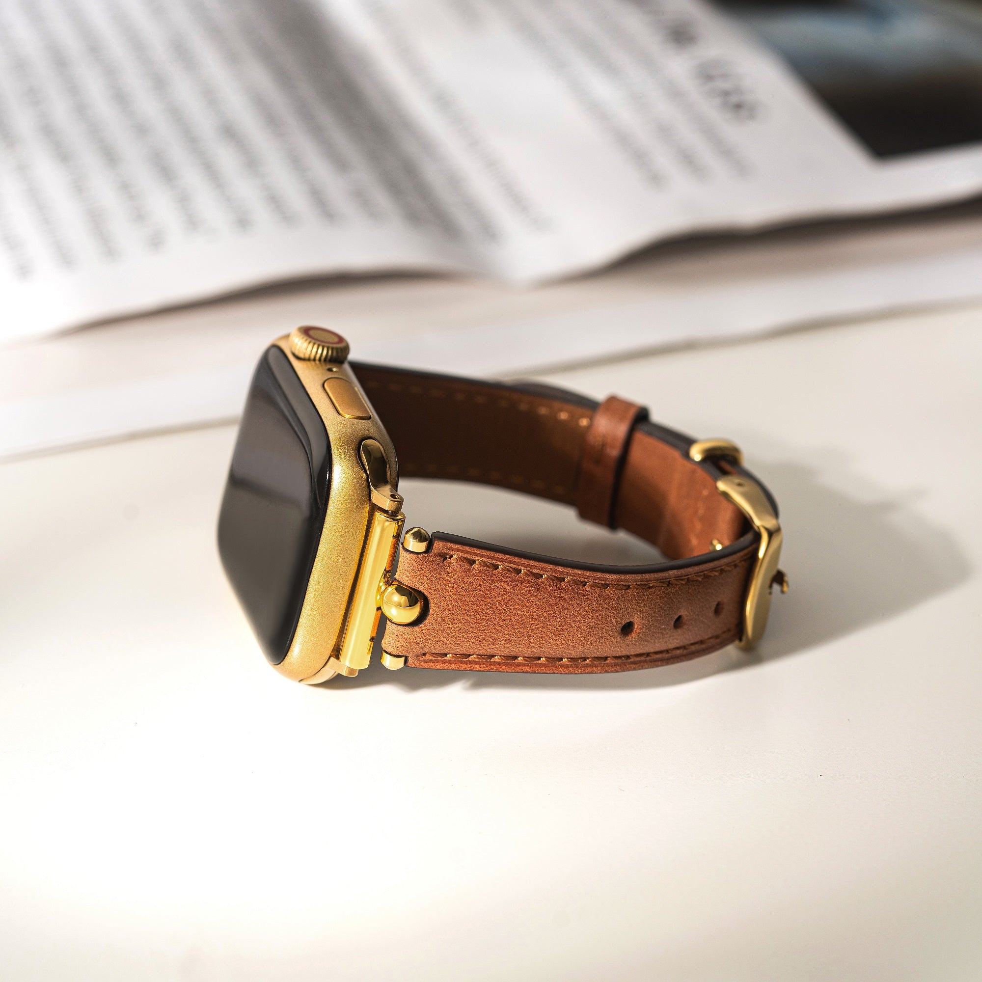 Timeless Genuine Leather Watch Band for Apple Watch