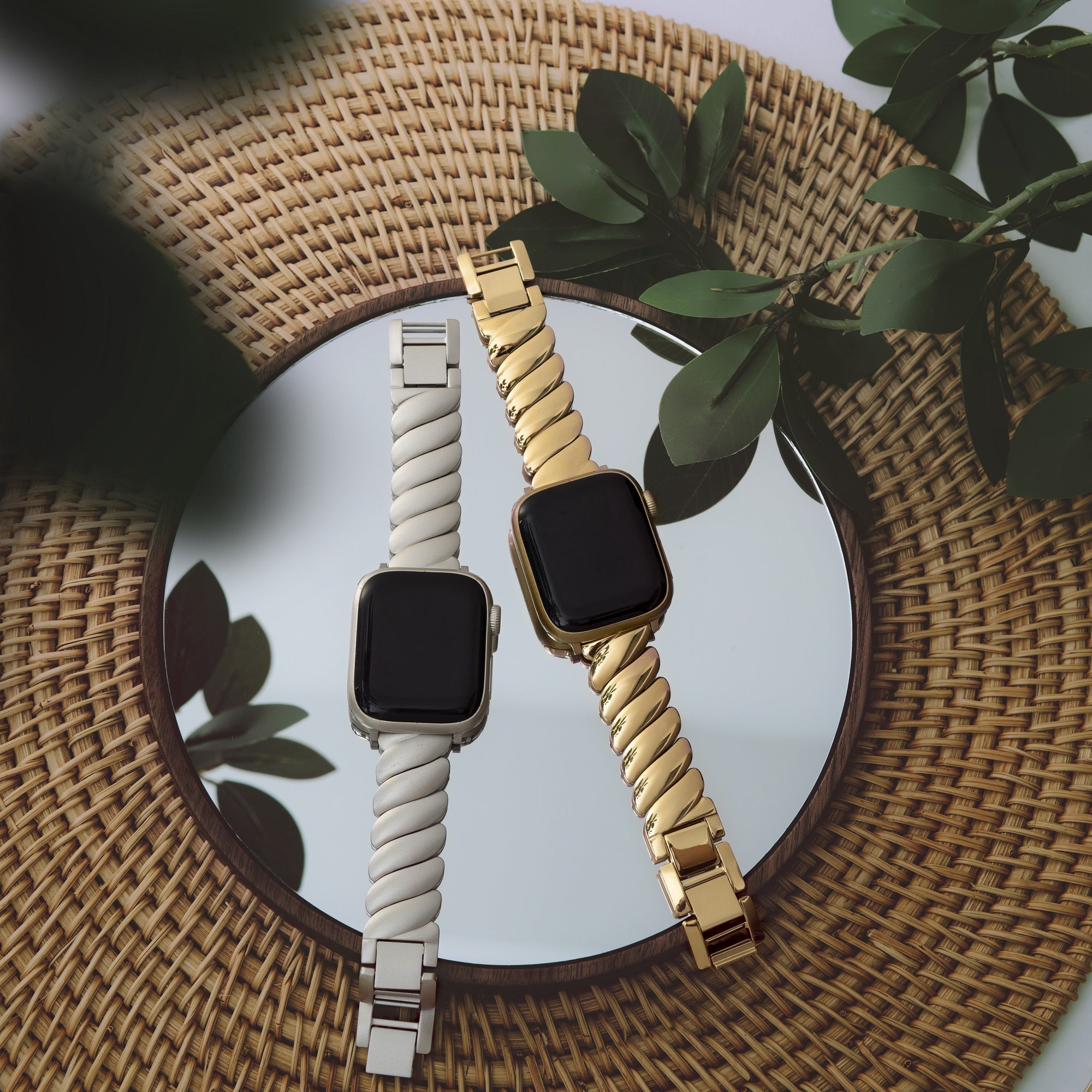 Wavy Stainless Steel Watch Band for Apple Watch
