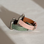 Elegant Quilted Leather Watch Band for Apple Watch