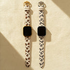 Leopard Print Leather Watch Band for Apple Watch