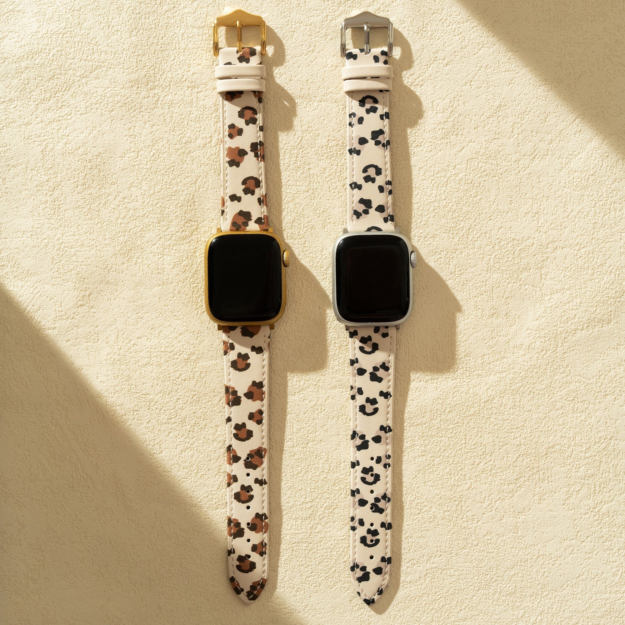 Leopard Print Leather Watch Band for Apple Watch