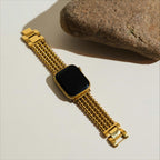Stainless Steel Beaded Watch Band for Apple Watch