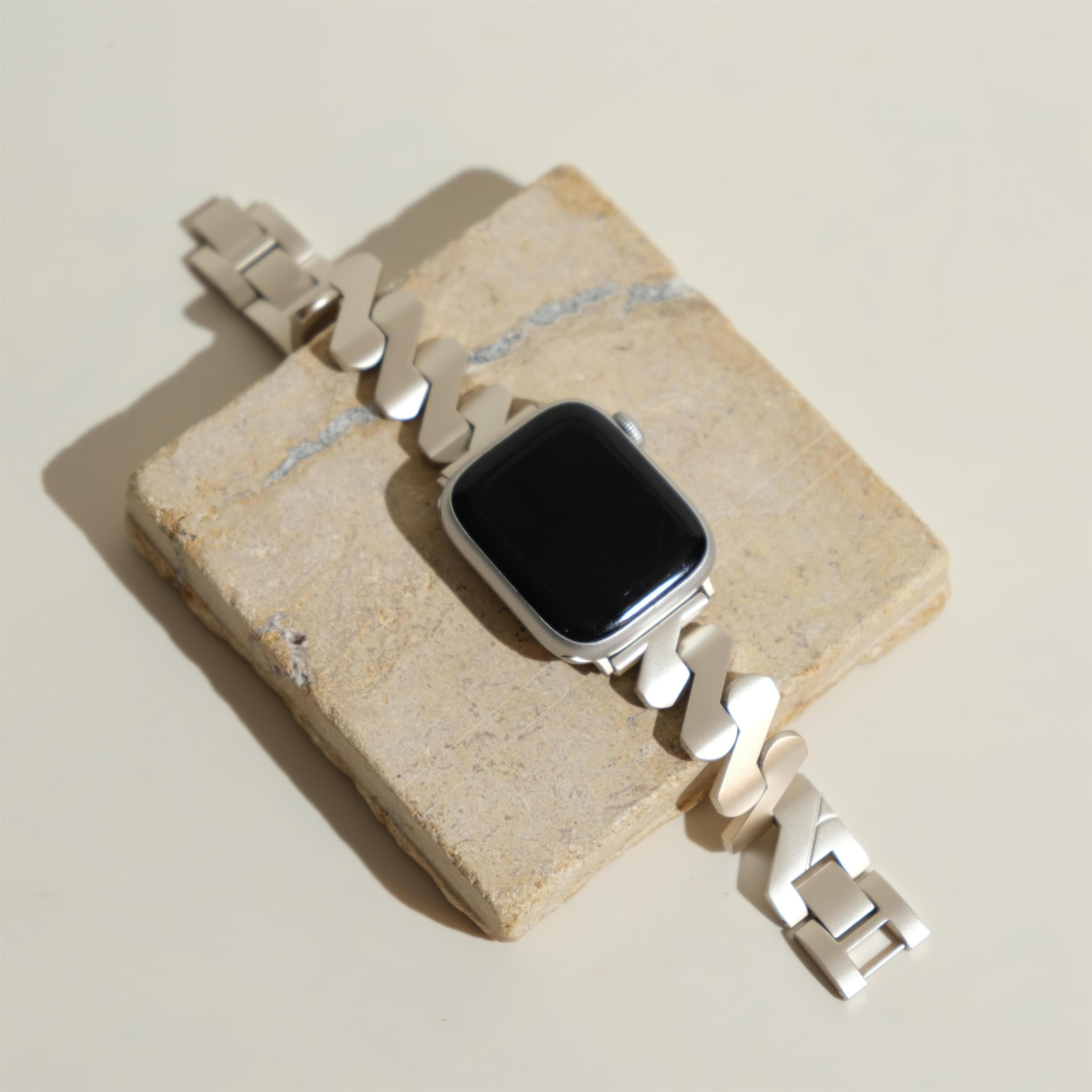 Stainless Steel Geo Watch Band for Apple Watch