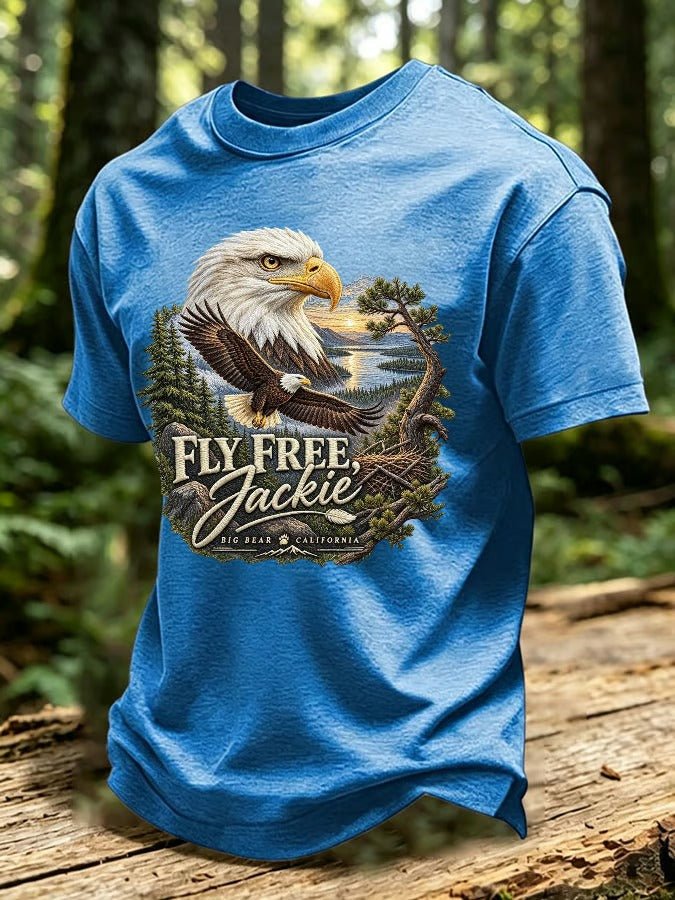 Men'S Eagle Printed Short-Sleeve T-Shirt