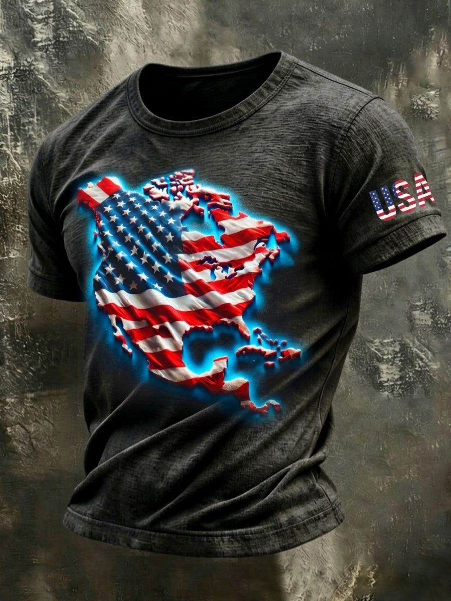 U.S. Map Print Men's T-Shirt
