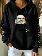 Women's Animal Print Casual Hooded Sweatshirt