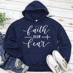 Faith over Fear Religious Hoodie