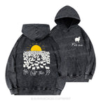 He Left The 99 Christian Washed Hoodie