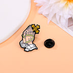 Jesus Pray metal pin