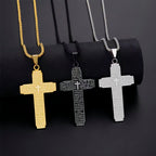 Cross Bible Verse Christian Necklace