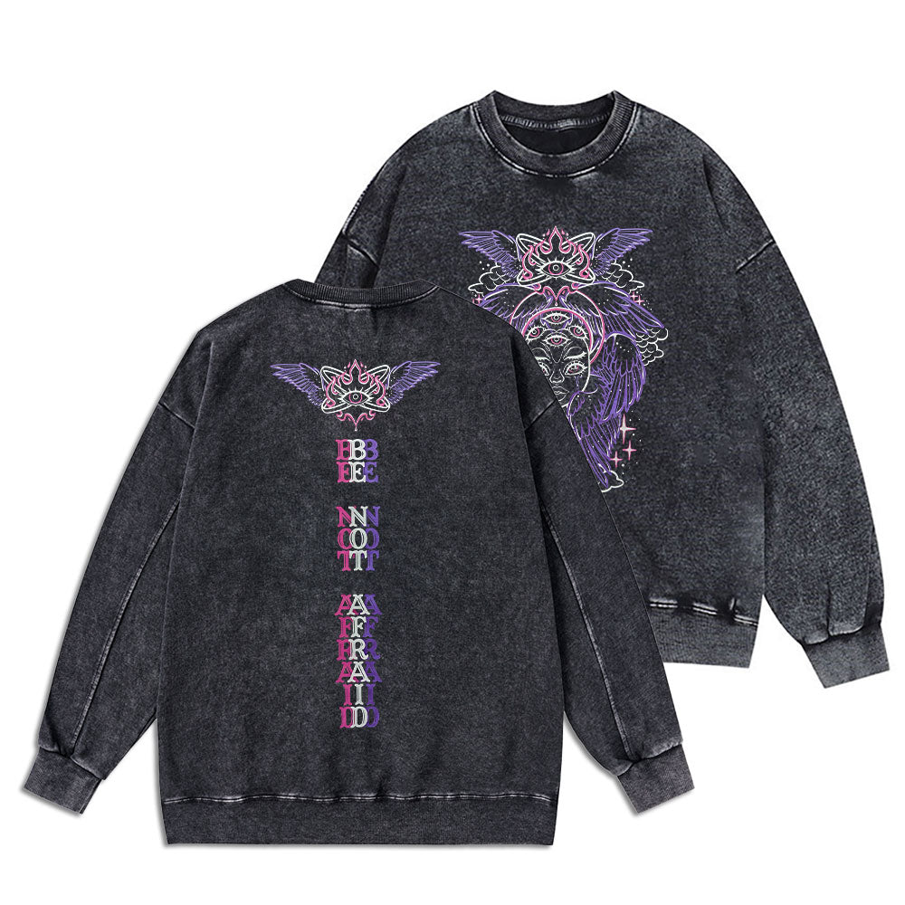 Be Not Afraid Christian Washed Sweatshirt