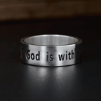 God is within Her - Bible Verse Psalm 46:5 Sterling Silver Band Ring