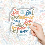 Fear Not For I Have Redeemed You Christian Stickers