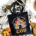 Trusting God Christian Canvas Tote Bag