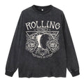The Stone Was Rolled Away Retro Christian Washed Long Sleeve T-Shirt