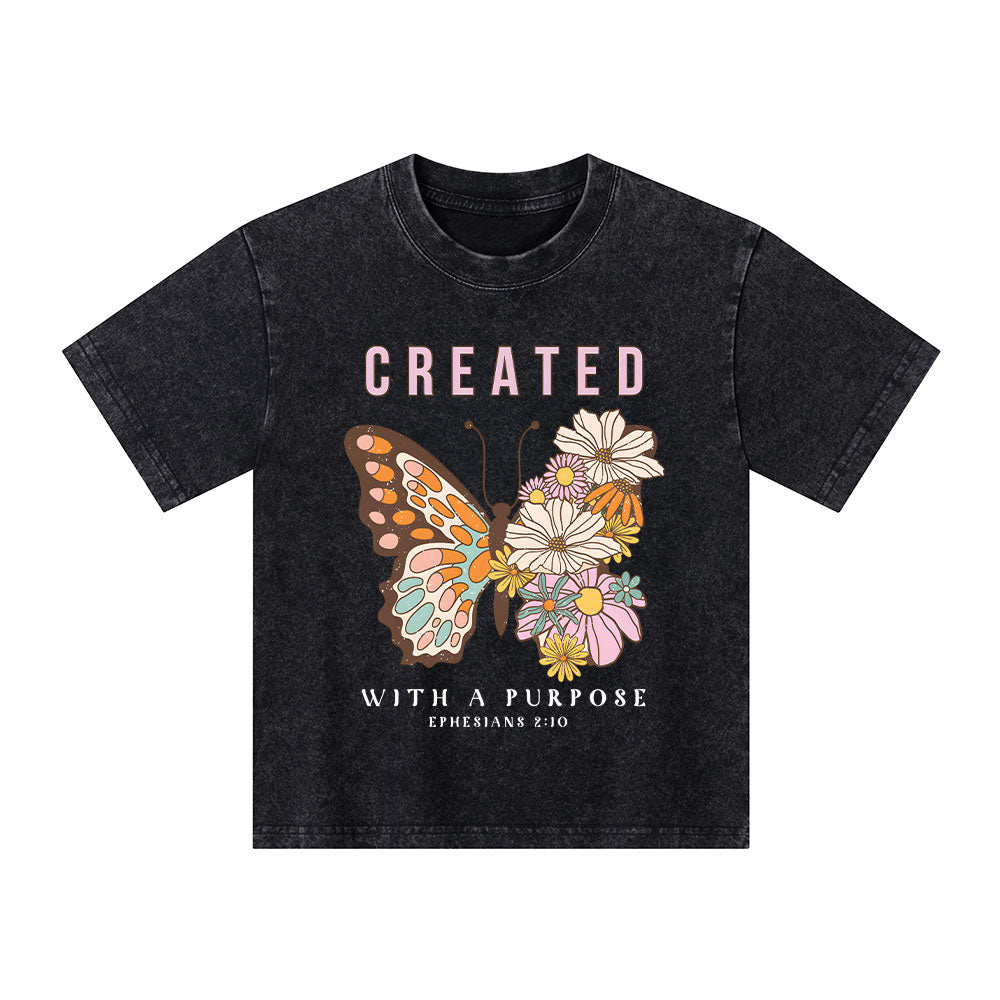 Created With A Purpose Kid Washed T-Shirt