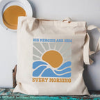 His Mercies Are New Every Morning Christian Canvas Tote Bag