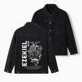 I Will Give You A New Heart And Put A New Spirit Christian Denim Jacket
