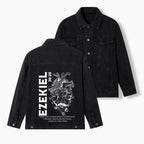 I Will Give You A New Heart And Put A New Spirit Christian Denim Jacket