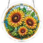 Sunflower Radiance Light Suncatcher-Acrylic Window Art