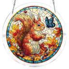 Acorn Squirrel Light Suncatcher-Acrylic Window Art