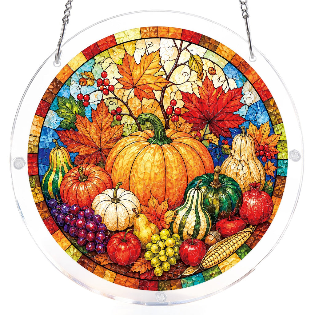 Autumn Harvest Feast Light Suncatcher-Acrylic Window Art