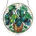 Monstera Greenery Light Suncatcher-Acrylic Window Art
