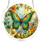 Emerald Butterfly Whisper Light Suncatcher-Acrylic Window Art