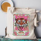 The Heavens Are Roaring Christian Canvas Tote Bag