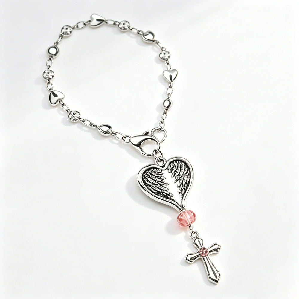 Holy Polished Angel Christian Keychain
