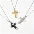Openable Stainless Steel Cross Necklace