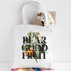 Bear Good Fruit Canvas Tote Bag