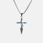 Blue Cross Christian Necklace